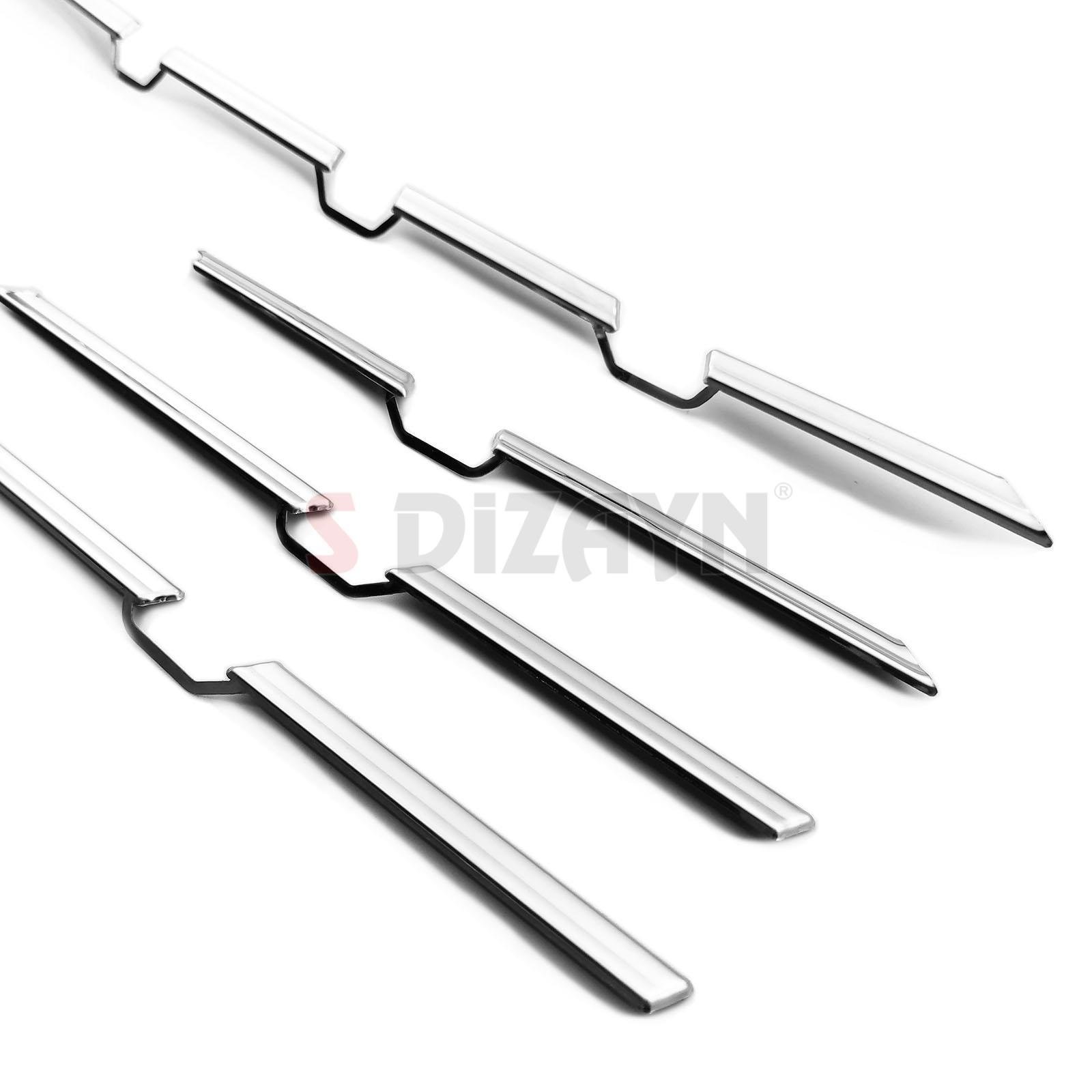 S-Dizayn Renault Megane 4 Krom Ön Tampon Çıtası 8 Prç. 2020 Üzeri