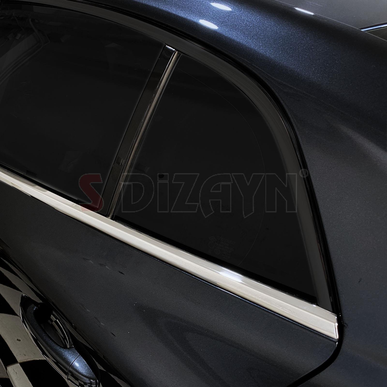 S-Dizayn Renault Megane 4 SD Krom Cam Çerçevesi 12 Prç. 2016 Üzeri A+ Kalite