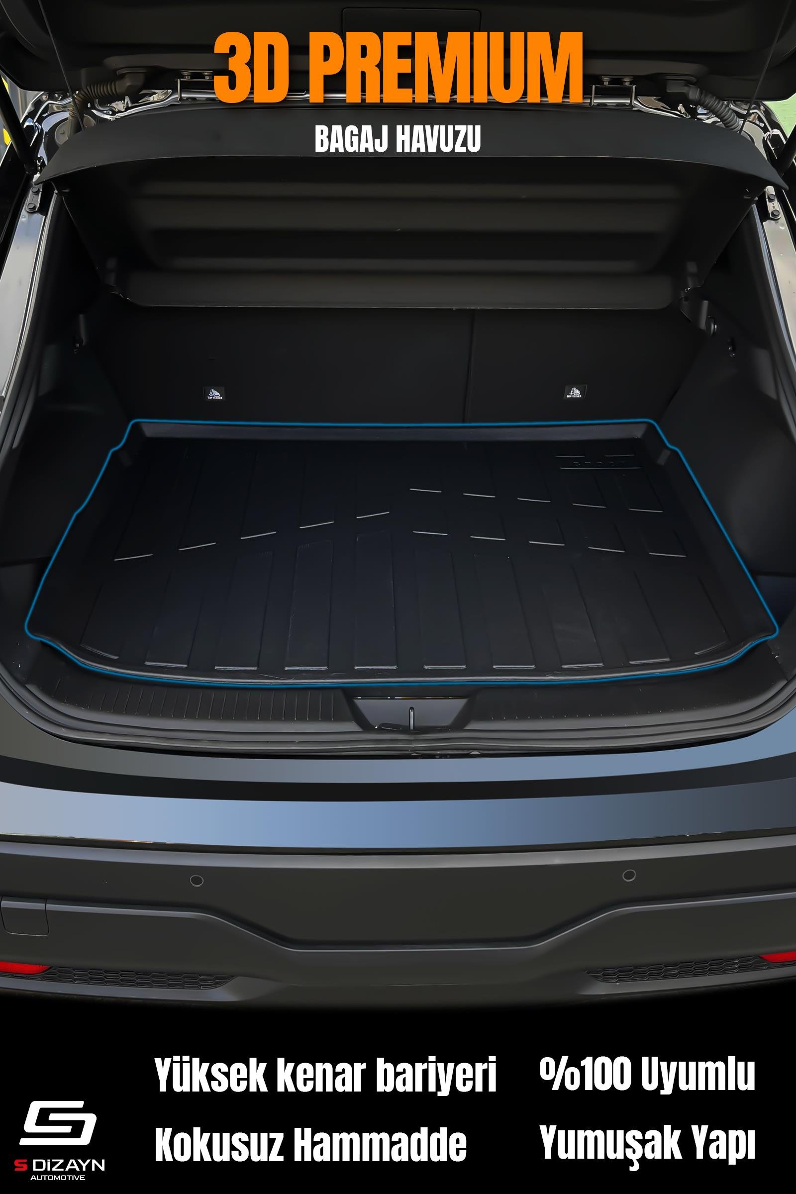 S-Dizayn Seat Arona 3D Pro Havuzlu Paspas ve Bagaj Havuzu Seti (2'li SET) 2017 Üzeri A+ Kalite