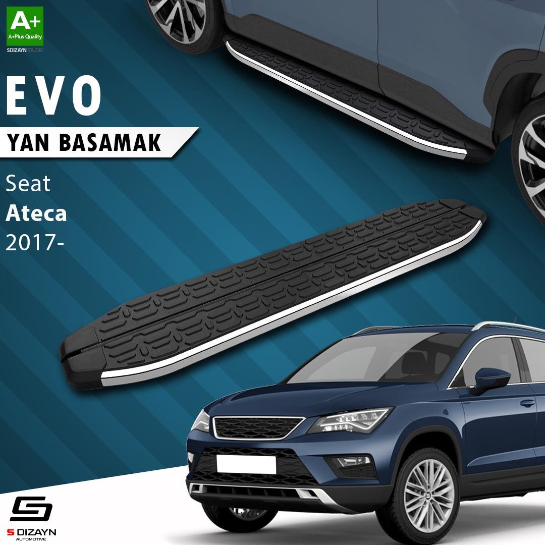 S-Dizayn Seat Ateca Evo Krom Yan Basamak 173 Cm 2017 Üzeri A+ Kalite