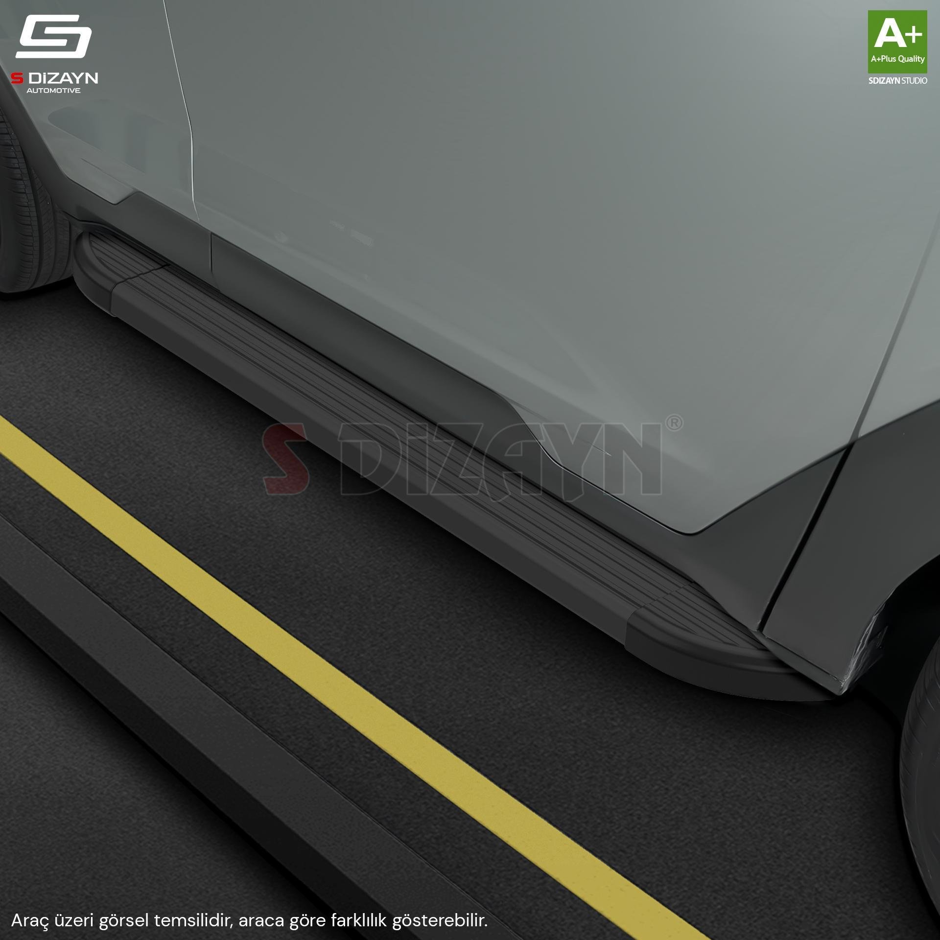 S-Dizayn Seat Ateca Skyline Siyah Yan Basamak 173 Cm 2017 Üzeri A+ Kalite