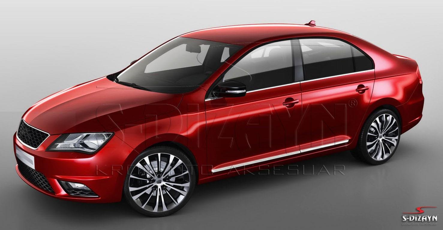 S-Dizayn Seat Toledo Kapı Koruma Çıtası Krom 2013-2019