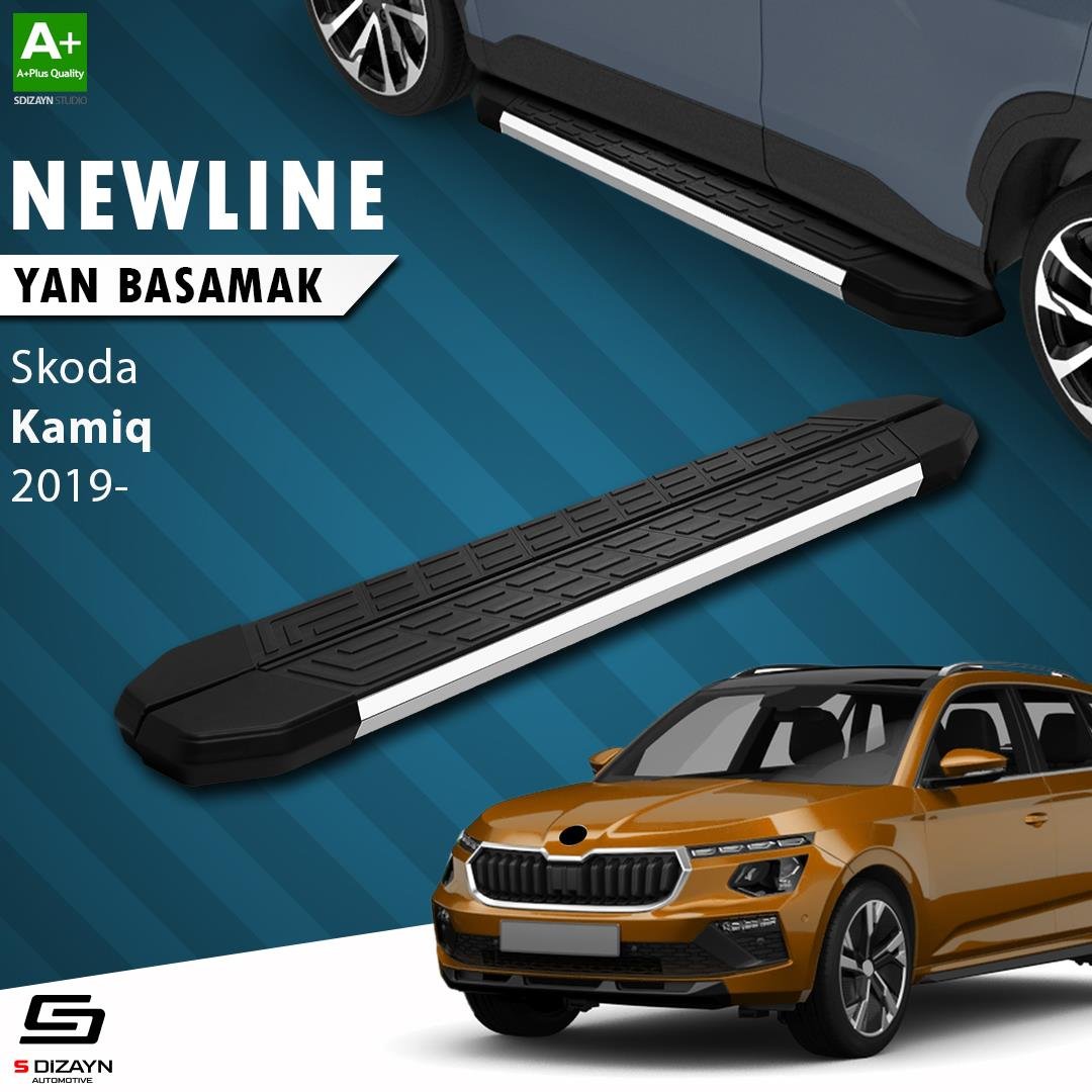 S-Dizayn Skoda Kamiq NewLine Krom Yan Basamak 183 Cm 2019 Üzeri A+ Kalite