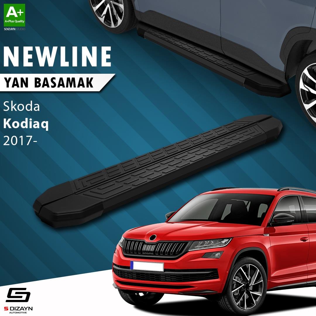 S-Dizayn Skoda Kodiaq NewLine Siyah Yan Basamak 193 Cm 2017-2023 A+ Kalite