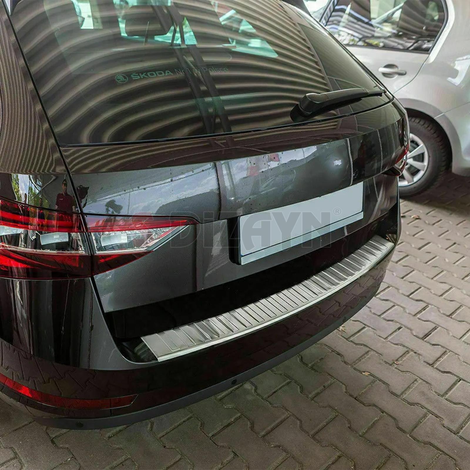 S-Dizayn Skoda SuperB B8 Makyajlı SW Krom Arka Tampon Eşiği 2019-2023