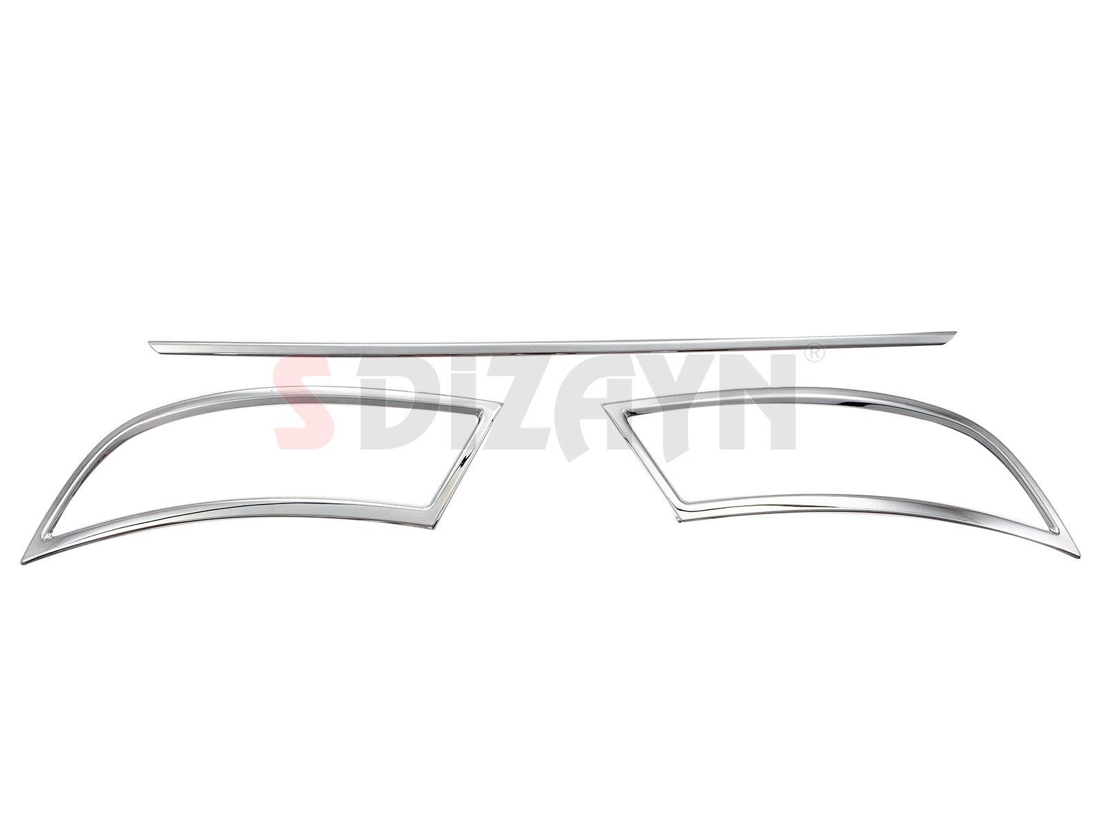 S-Dizayn Skoda Superb Krom Egzoz Çıkışı 3 Parça Set 2015-2019