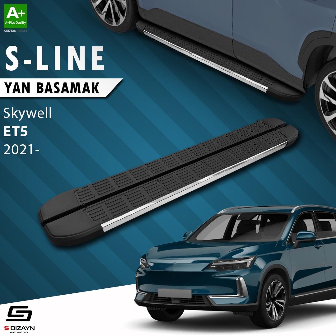 S-Dizayn Skywell ET5 S-Line Krom Yan Basamak 193 Cm 2021 Üzeri A+ Kalite