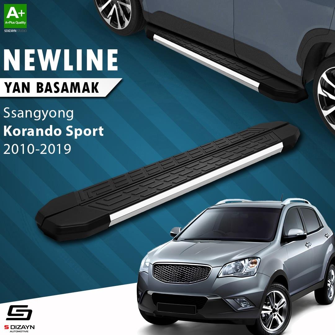S-Dizayn Ssangyong Korando Sport NewLine Krom Yan Basamak 203 Cm 2010-2019 A+ Kalite