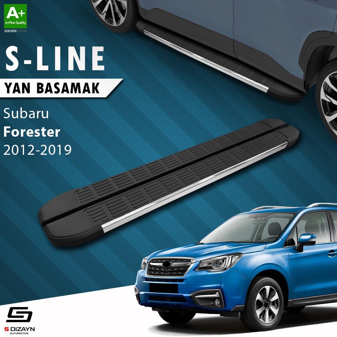 S-Dizayn Subaru Forester 4 S-Line Krom Yan Basamak 183 Cm 2012-2019 A+ Kalite