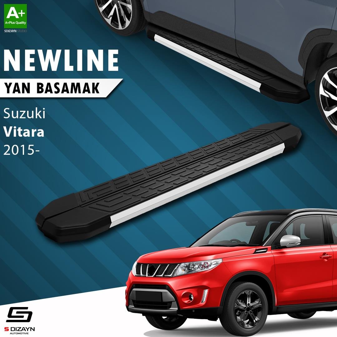 S-Dizayn Suzuki Vitara 4 NewLine Aluminyum Yan Basamak 163 Cm 2015 Üzeri A+ Kalite