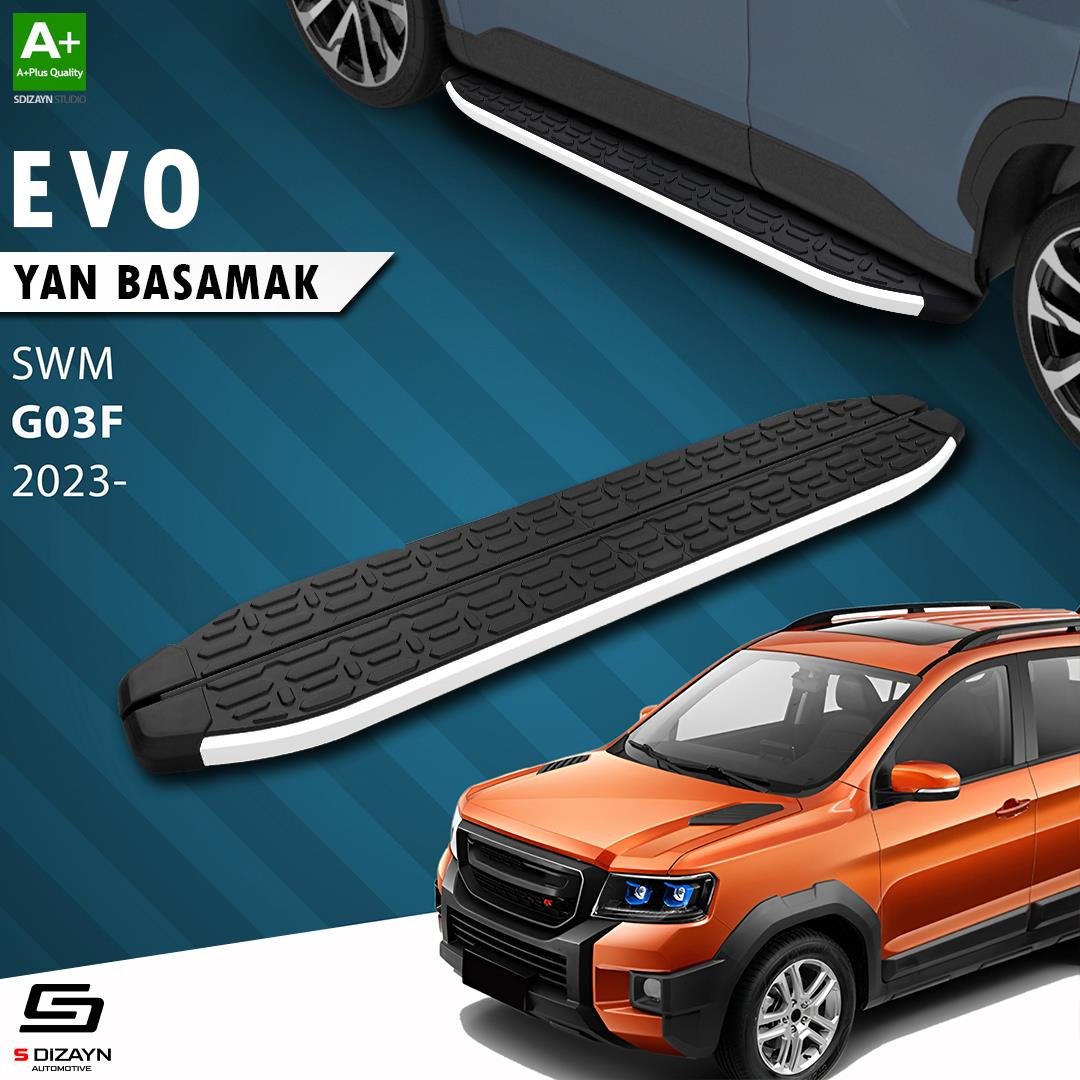 S-Dizayn SWM G03F Evo Aluminyum Yan Basamak 193 Cm 2023 Üzeri A+ Kalite