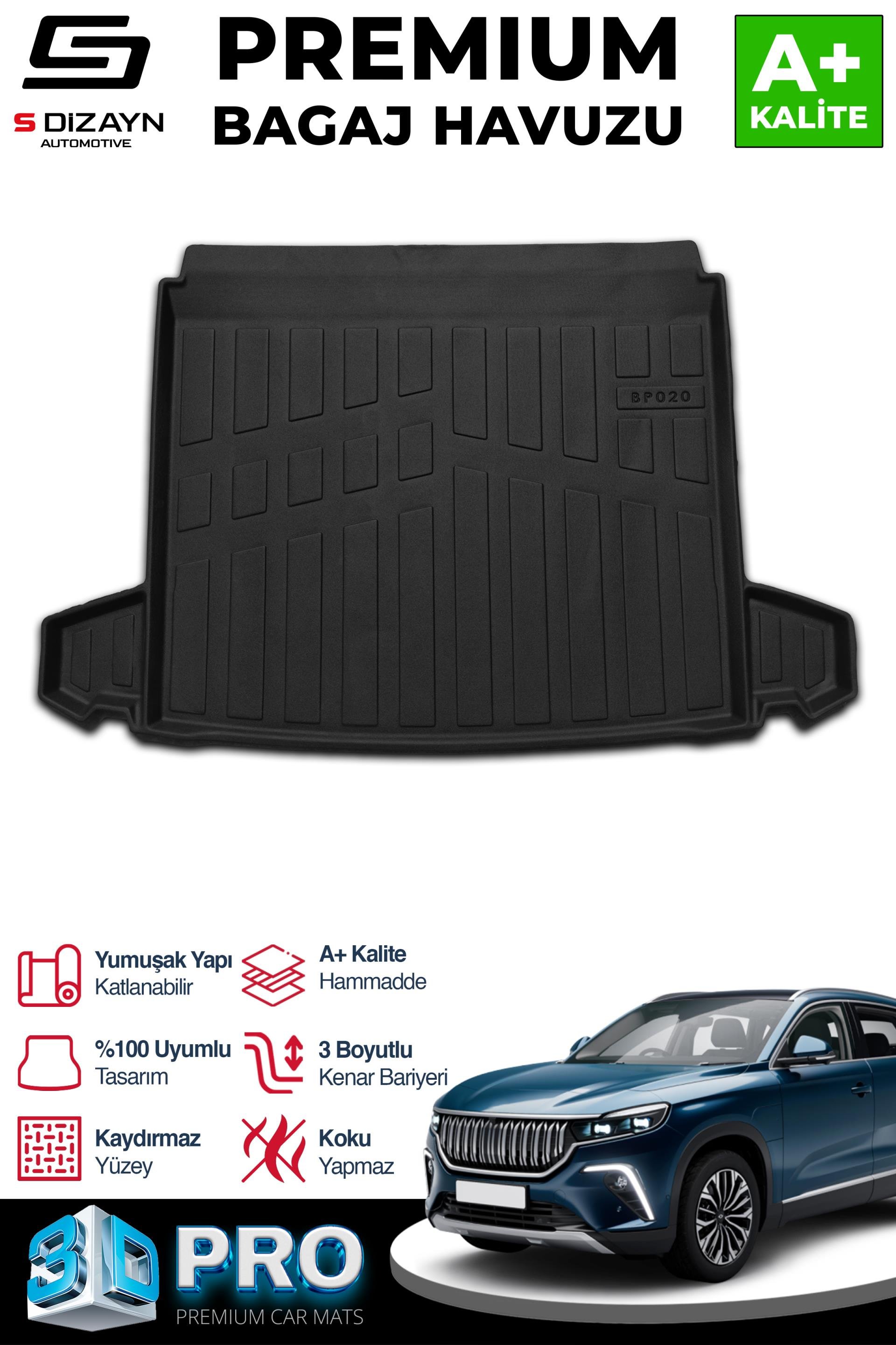 S-Dizayn Togg T10X 3D Pro Bagaj Havuzu 2023 Üzeri A+ Kalite