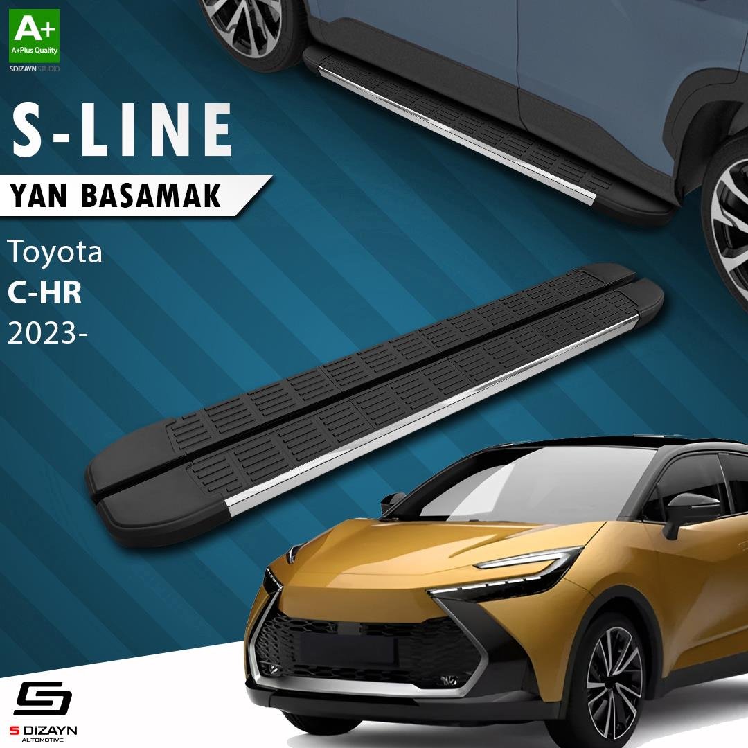 S-Dizayn Toyota C-HR 2 S-Line Krom Yan Basamak 173 Cm 2023 Üzeri A+ Kalite