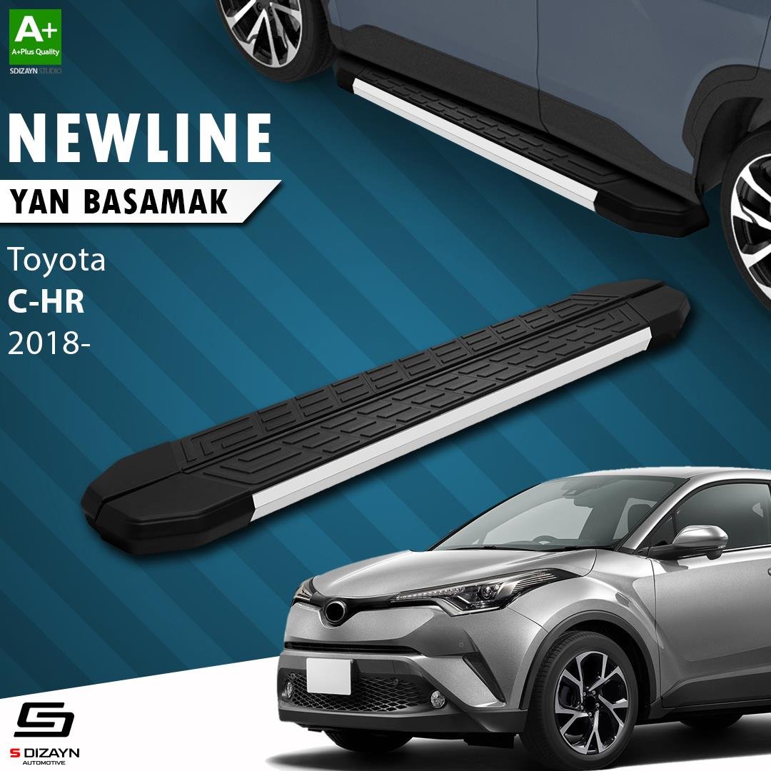 S-Dizayn Toyota C-HR NewLine Aluminyum Yan Basamak 173 Cm 2016-2023 A+ Kalite