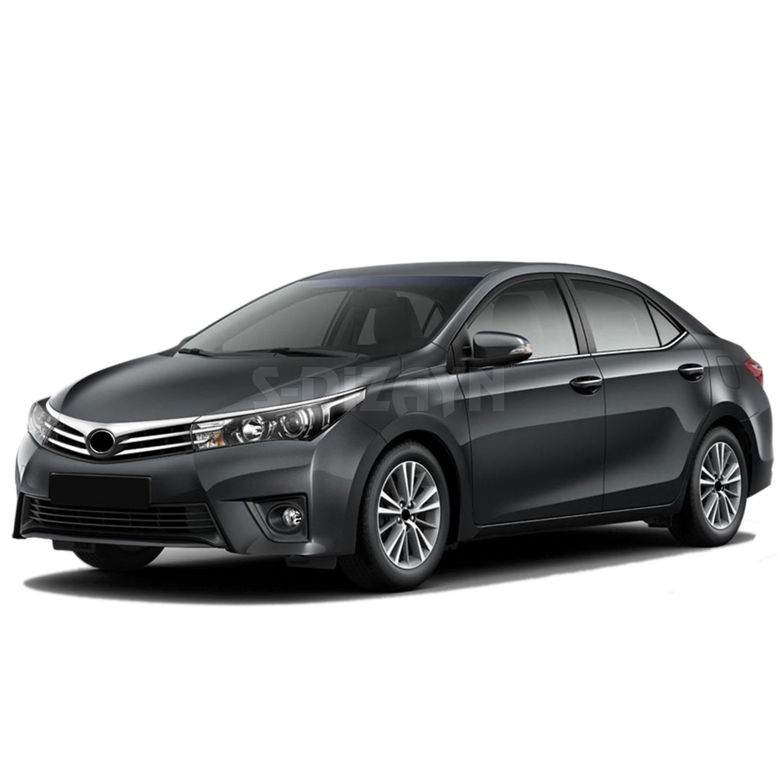 S-Dizayn Toyota Corolla Krom Cam Çıtası 4 Prç. 2013-2018