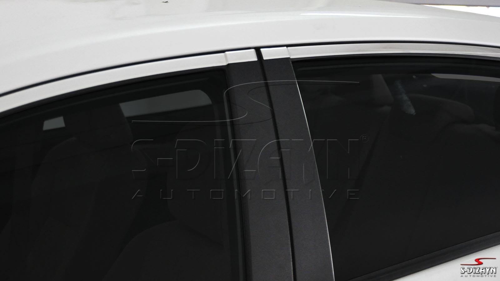 S-Dizayn Toyota Corolla Krom Cam Üst Çıtası 4 Prç. 2013-2018