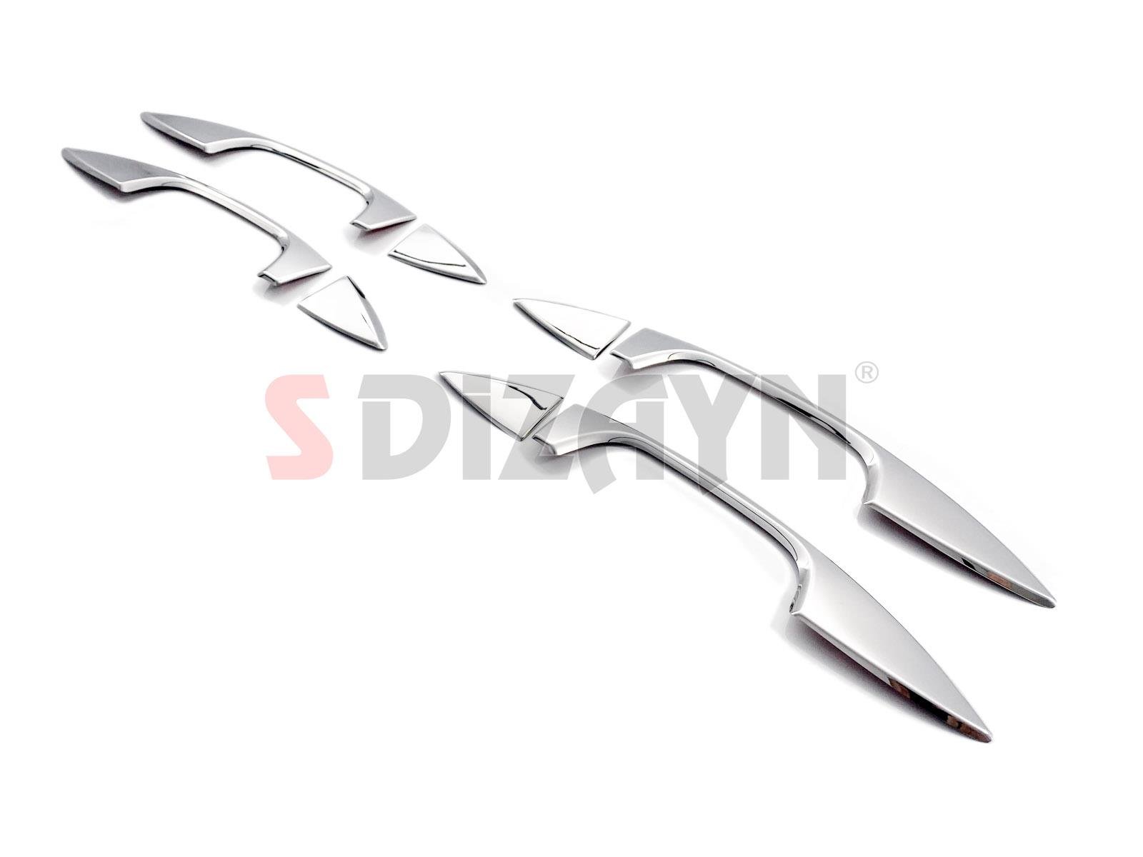 S-Dizayn Toyota Corolla Krom Kapı Kolu Yarım Model 8 Prç. 2013-2018