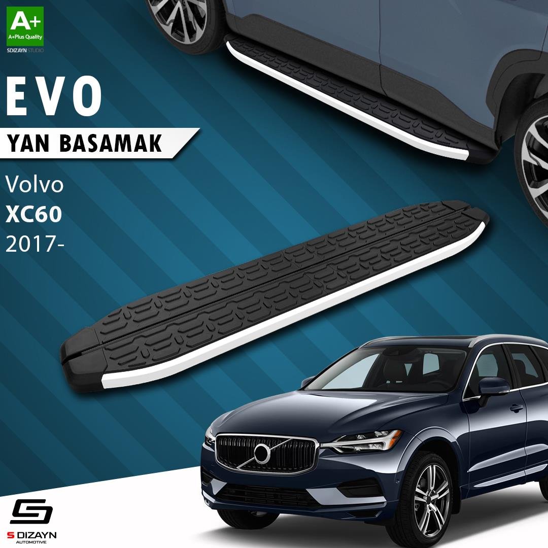 S-Dizayn Volvo Xc60 2 Evo Aluminyum Yan Basamak 193 Cm 2017-2023 A+ Kalite