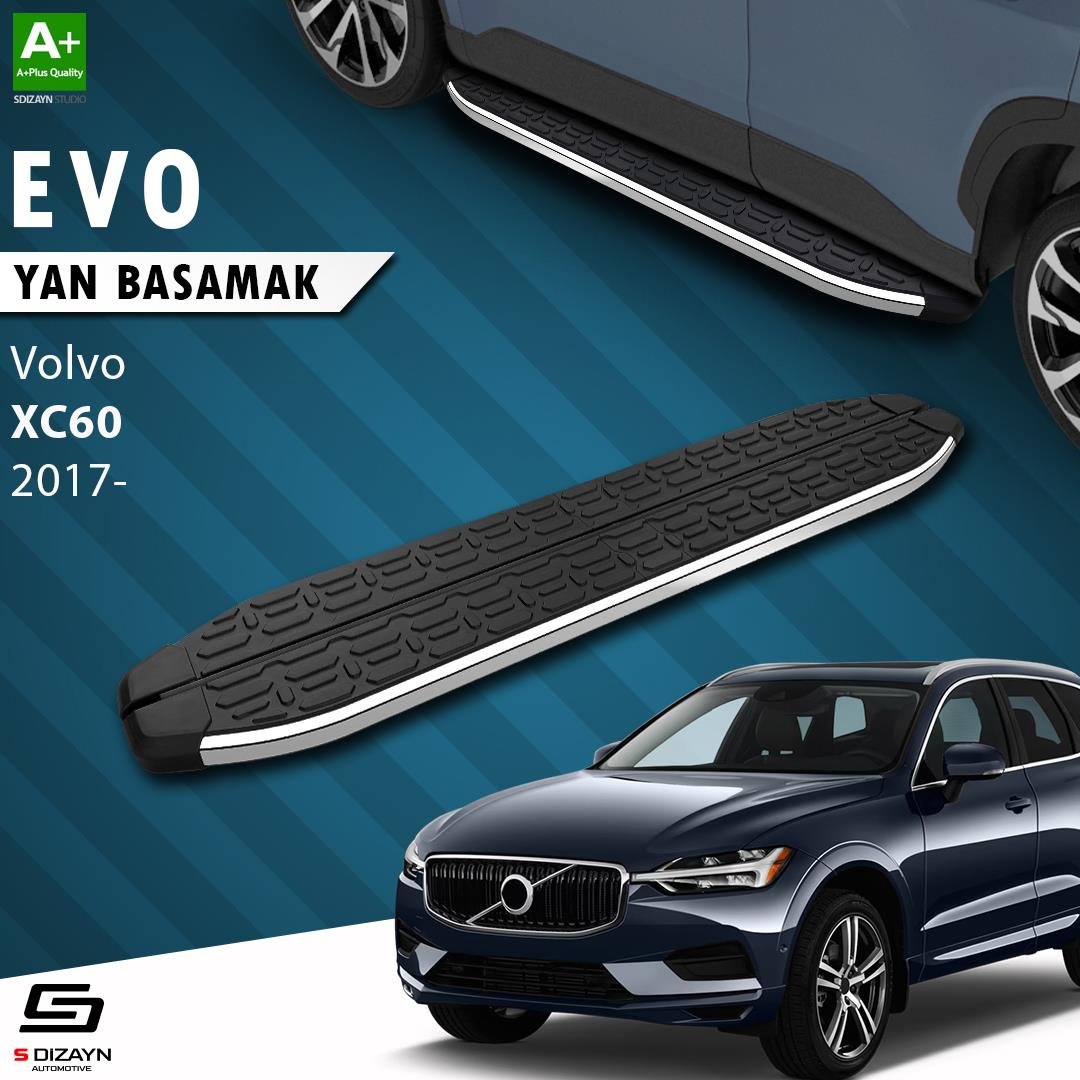 S-Dizayn Volvo Xc60 2 Evo Krom Yan Basamak 193 Cm 2017-2023 A+ Kalite