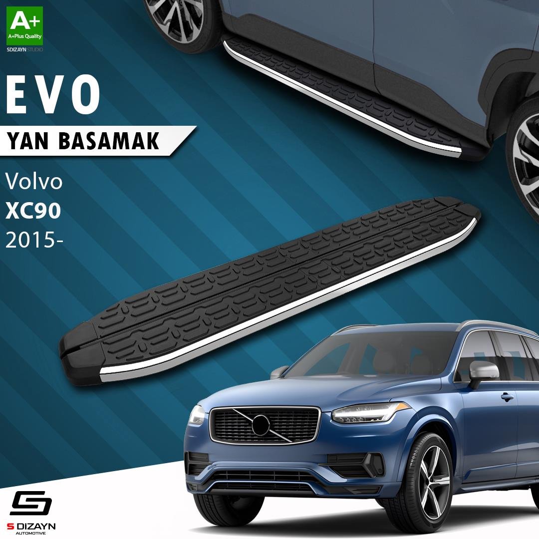 S-Dizayn Volvo XC90 2 Evo Krom Yan Basamak 193 Cm 2015 Üzeri