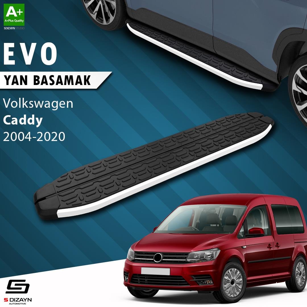 S-Dizayn VW Caddy 3 Evo Aluminyum Yan Basamak 193 Cm 2004-2020 A+ Kalite