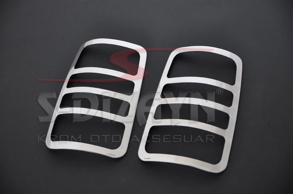 S-Dizayn VW Caddy Krom Stop Çerçevesi 2 Prç 2004-2015