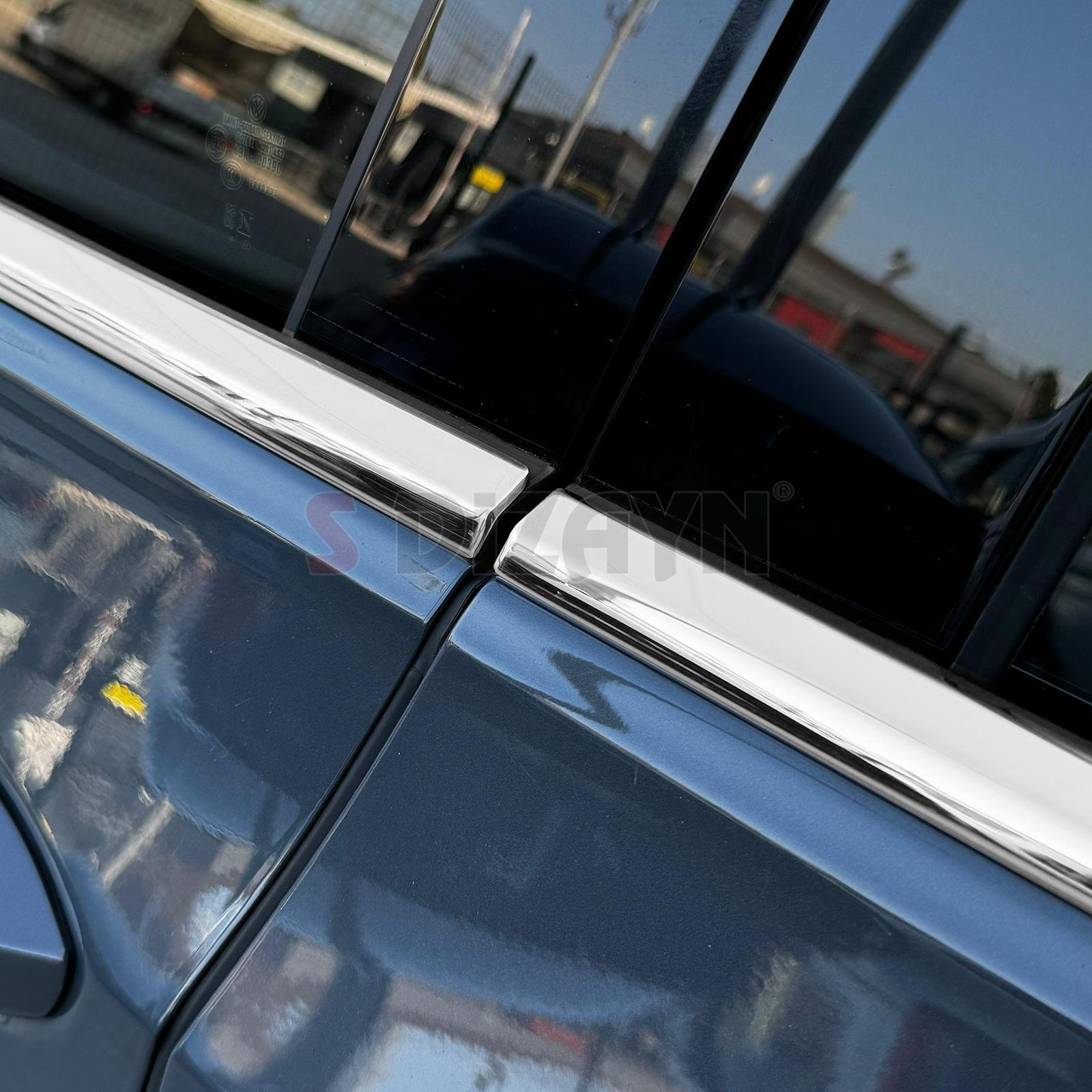 S-Dizayn VW Golf 8 HB Krom Cam Çıtası 6 Prç. 2020 Üzeri A+ Kalite