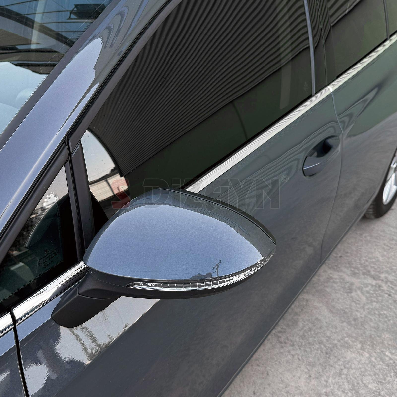 S-Dizayn VW Golf 8 HB Krom Cam Çıtası 6 Prç. 2020 Üzeri A+ Kalite