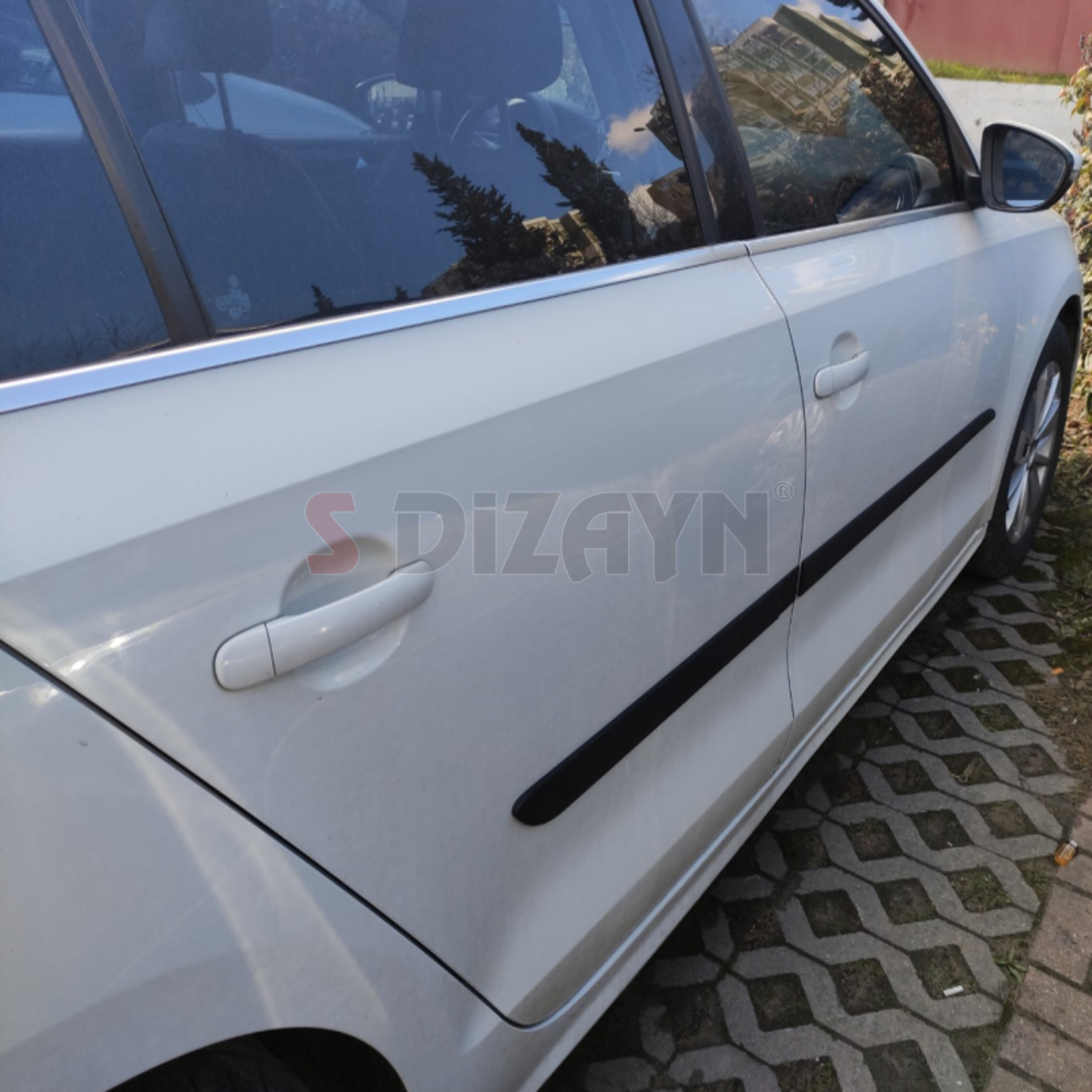 S-Dizayn VW Jetta ABS Plastik Yan Kapı Koruma Çıtası 2011-2019 A+ Kalite