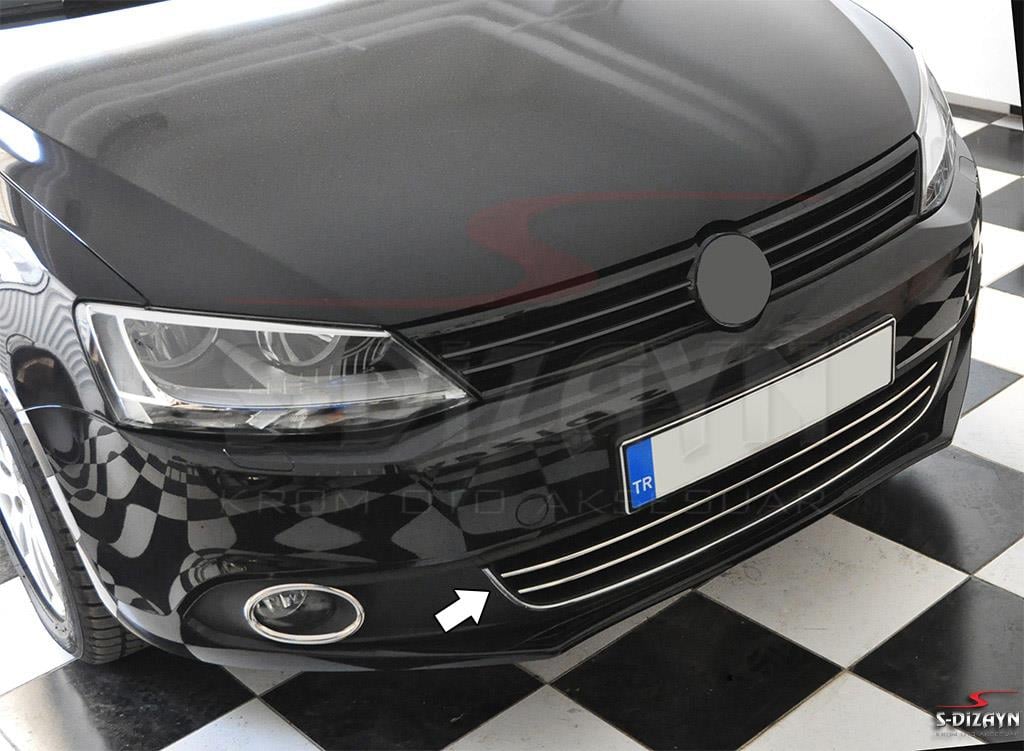 S-Dizayn VW Jetta Krom U Formlu Ön Tampon Çıtası 1 Prç. 2011-2014