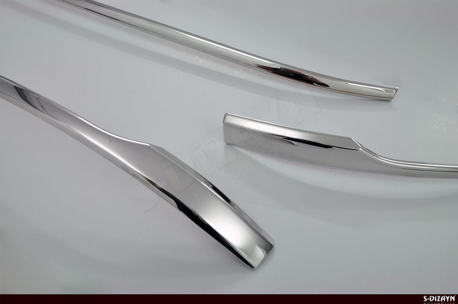 S-Dizayn VW Passat B8 Krom Arka Tampon Alt Çıtası 3 Parça 2015-2019