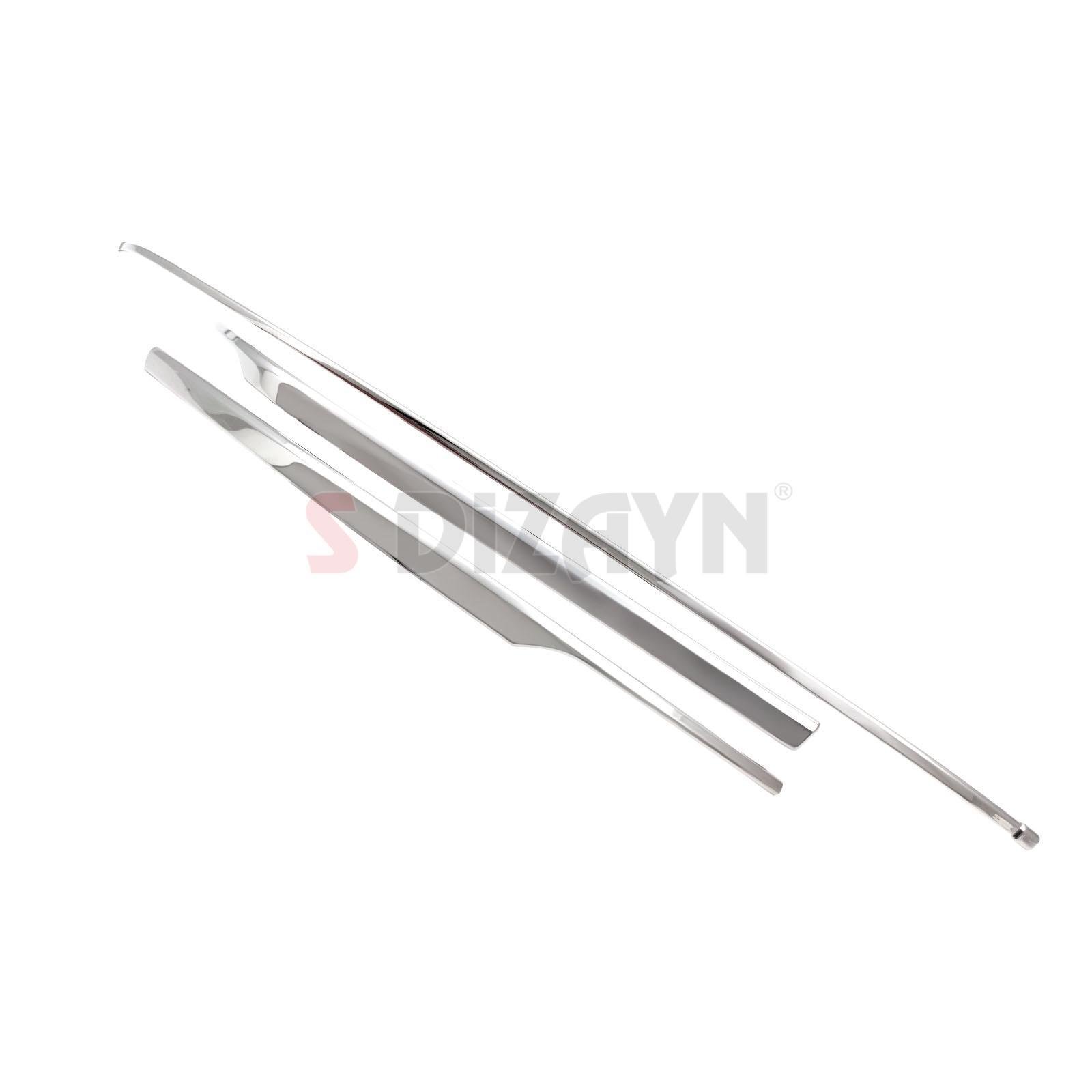 S-Dizayn VW Passat B8 Krom Arka Tampon Alt Çıtası 3 Parça 2015-2019