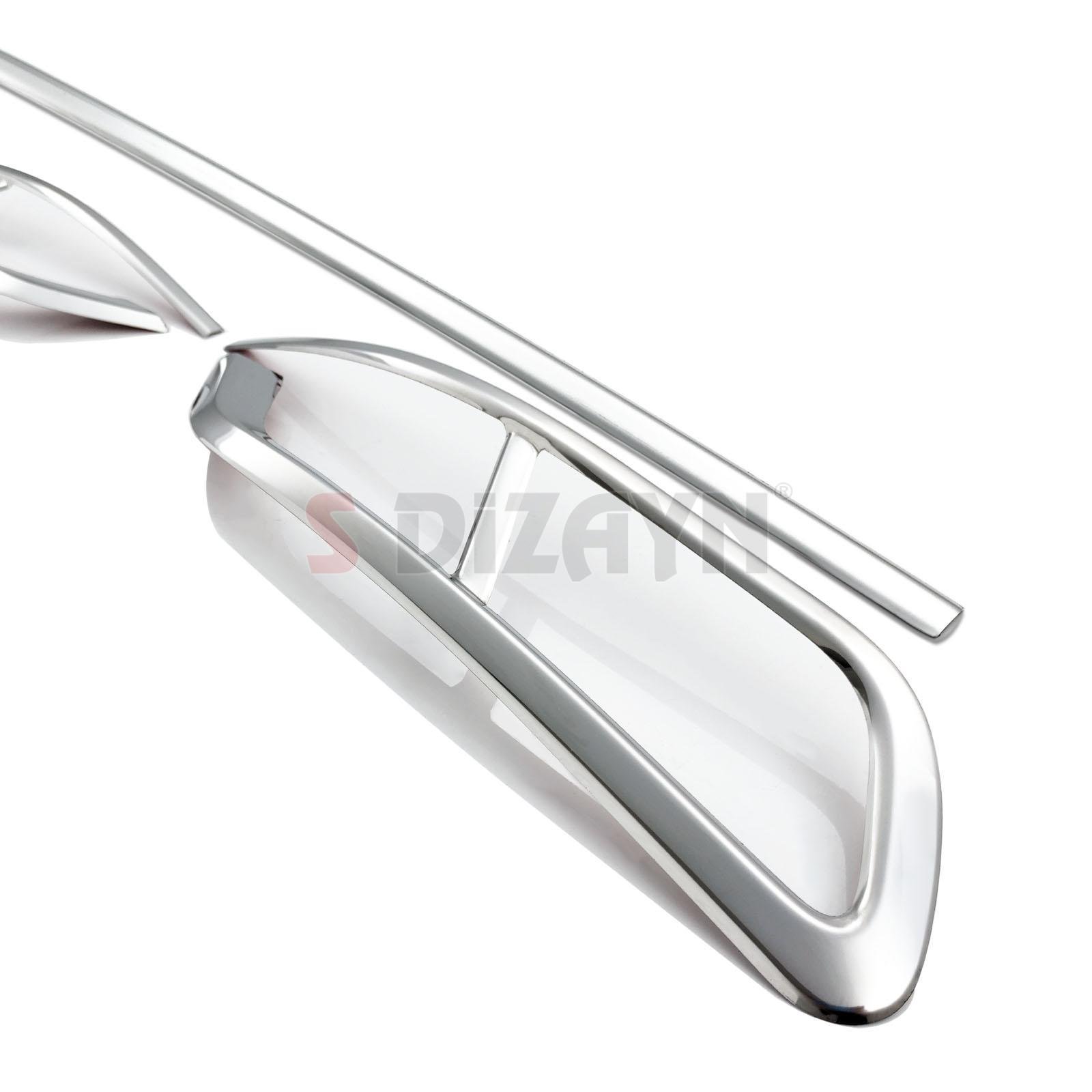 S-Dizayn VW Passat B8.5 Krom Egzoz Görünümü Difüzör 4'lü R Line 3 Parça 2019-2023