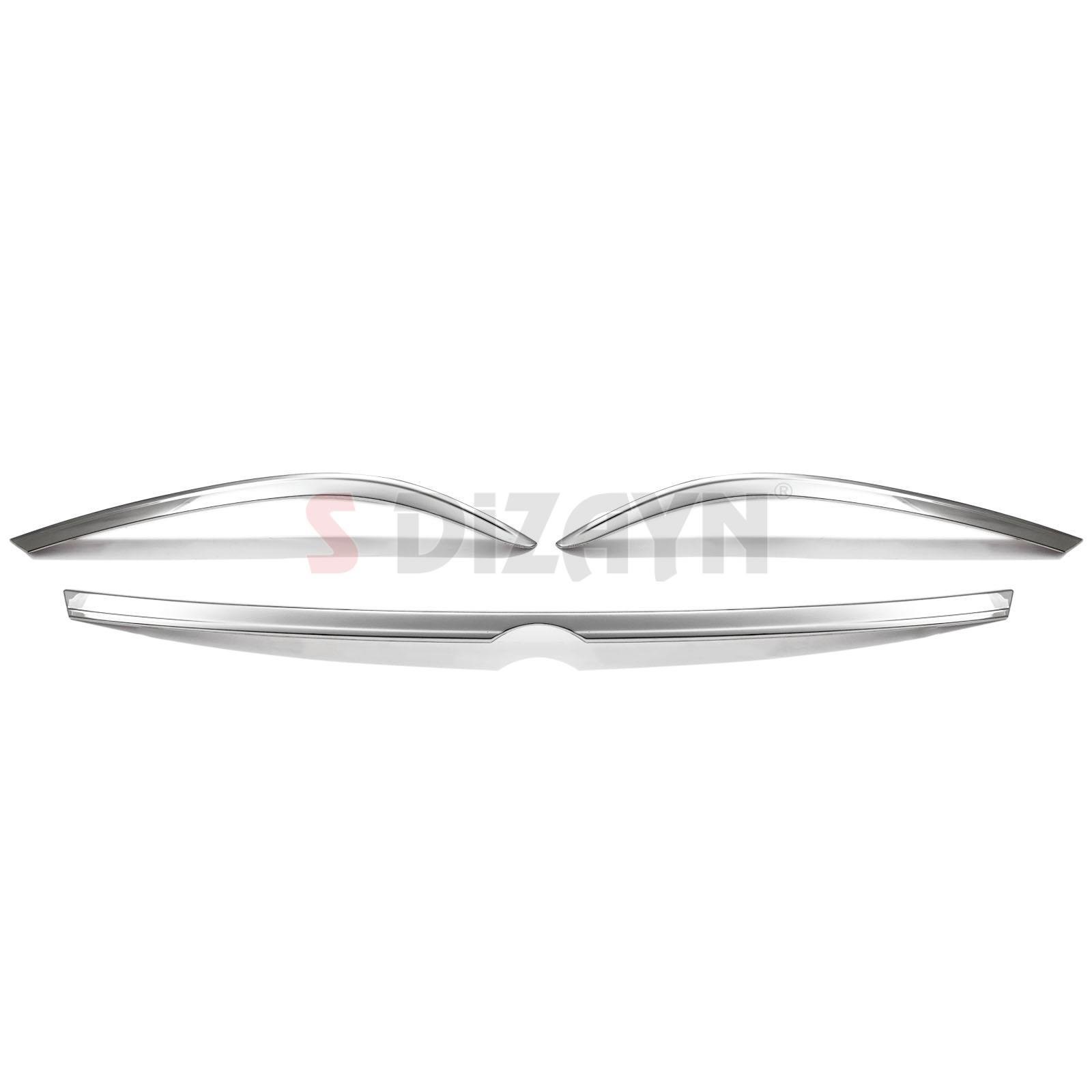 S-Dizayn VW Passat B8.5 Krom Far Üzeri Çıta Seti 3 Parça 2019-2023