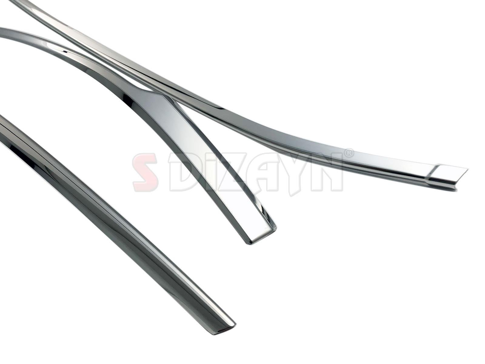 S-Dizayn VW Passat B8.5 Krom Ön Tampon Alt Çıtası 3 Parça 2019-2023