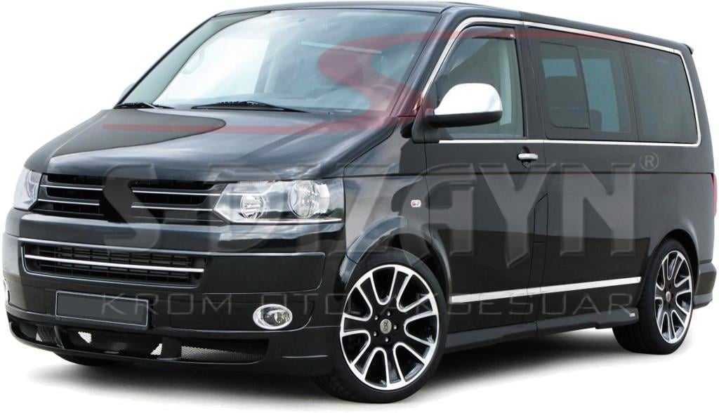 S-Dizayn VW T5 Caravelle Krom Yan Kapı Çıtası 5 Prç 2004-2015 (K.Ş)