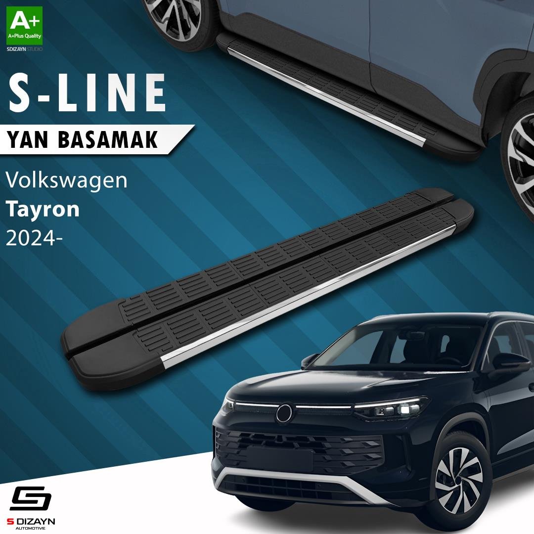 S-Dizayn VW Tayron 2 S-Line Krom Yan Basamak 193 Cm 2024 Üzeri A+ Kalite