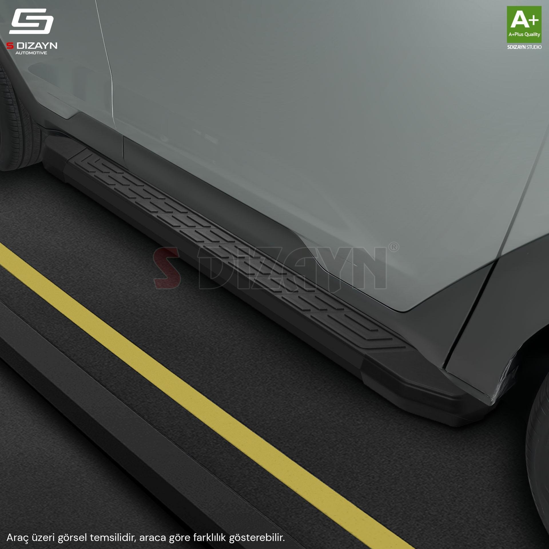 S-Dizayn VW Tiguan 2 NewLine Siyah Yan Basamak 173 Cm 2016-2024 A+ Kalite