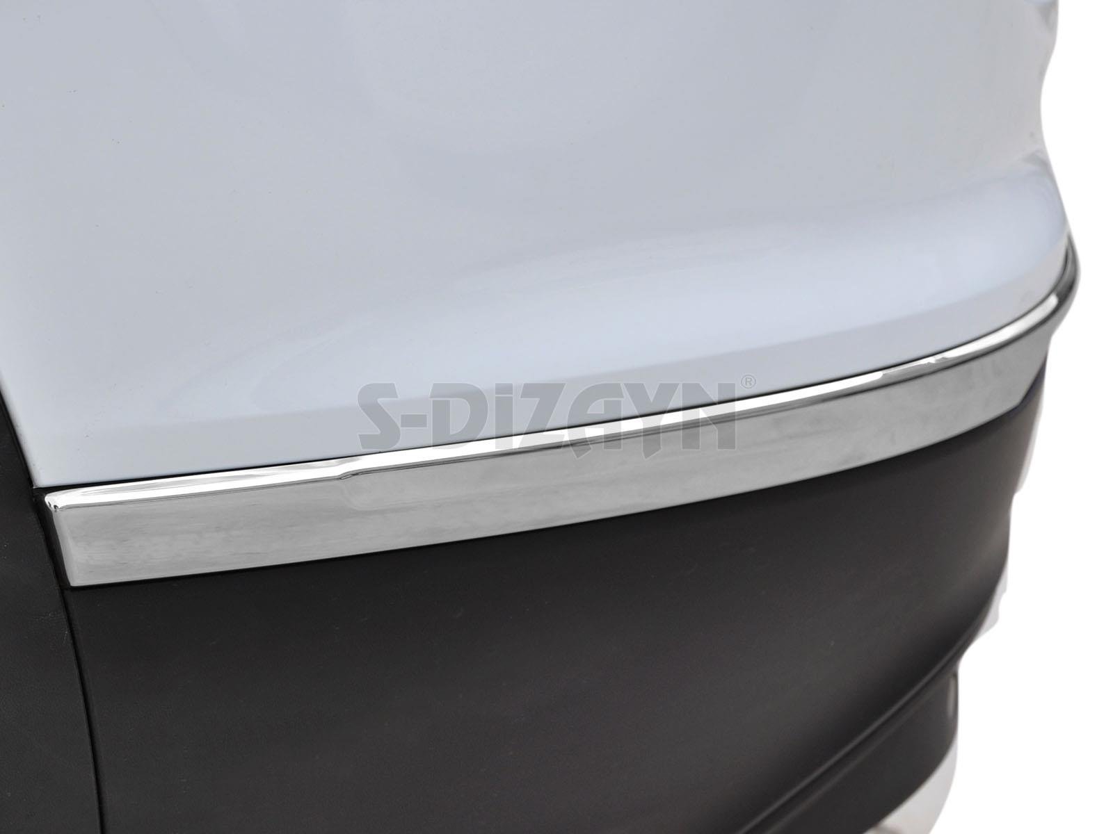 S-Dizayn VW Tiguan Krom Arka Tampon Alt Çıtası 3 Prç. 2016-2020