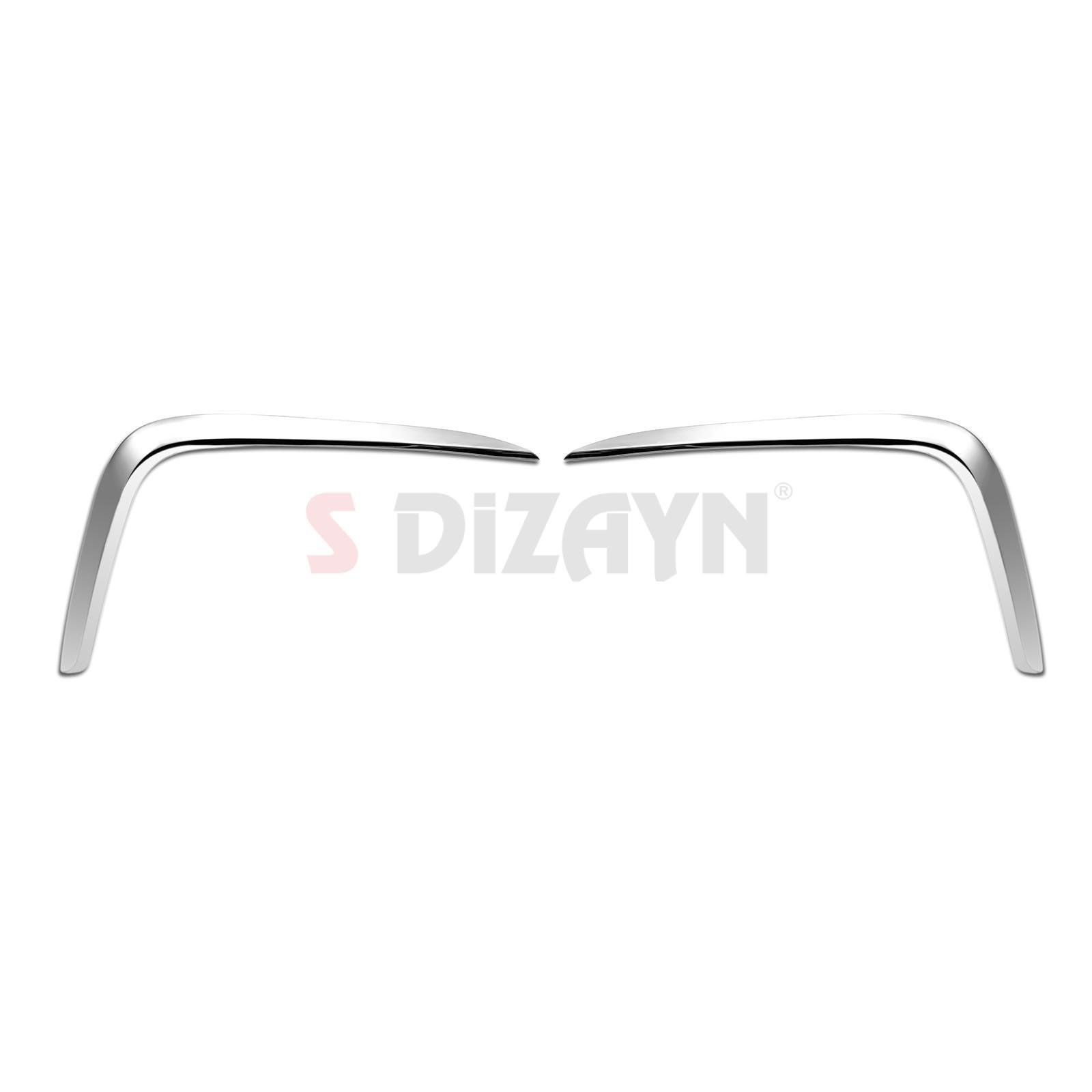 S-Dizayn VW Tiguan Krom Arka Tampon Difüzör Çıtası OEM Still 2 Prç. 2024 Üzeri A+ Kalite