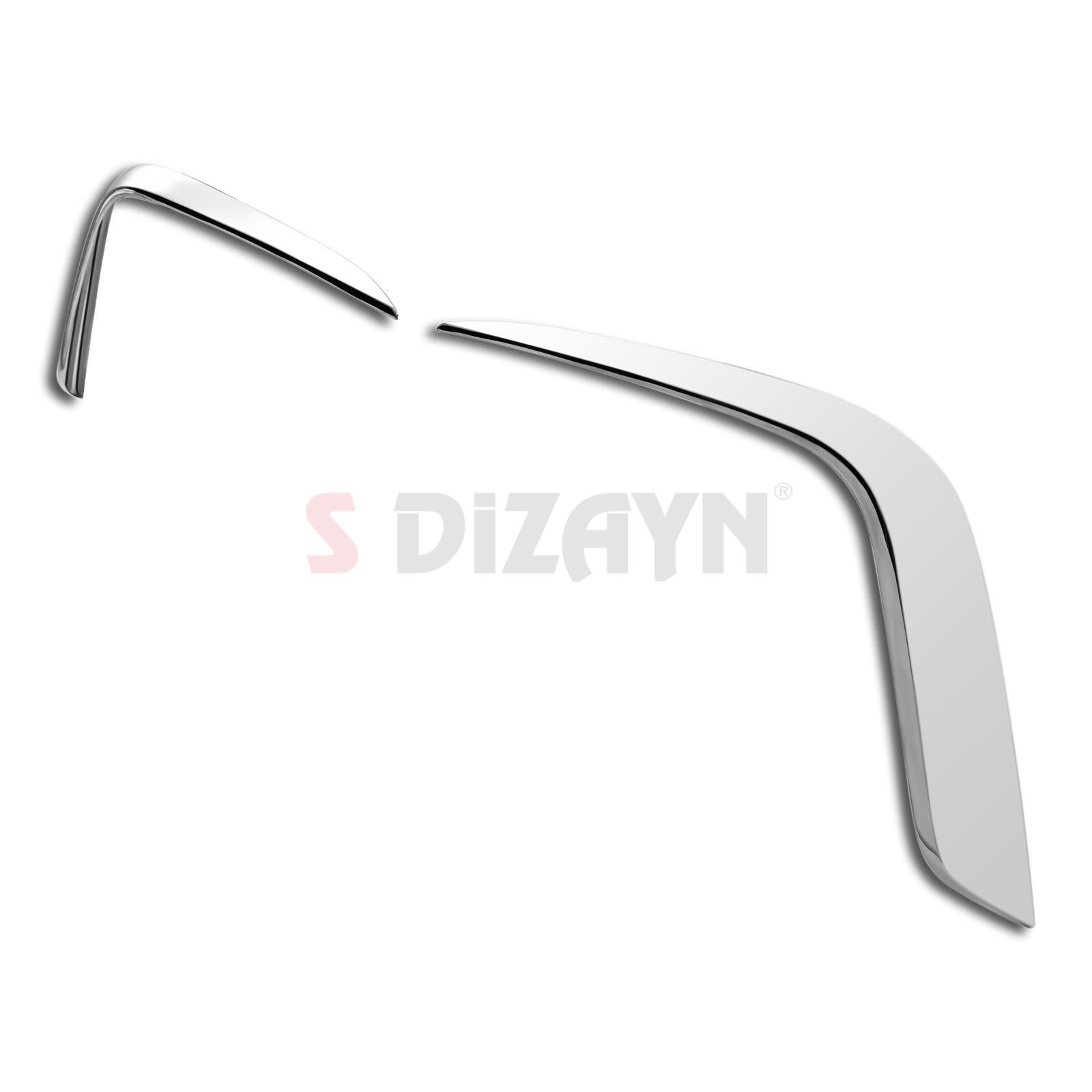 S-Dizayn VW Tiguan Krom Arka Tampon Difüzör Çıtası OEM Still 2 Prç. 2024 Üzeri A+ Kalite