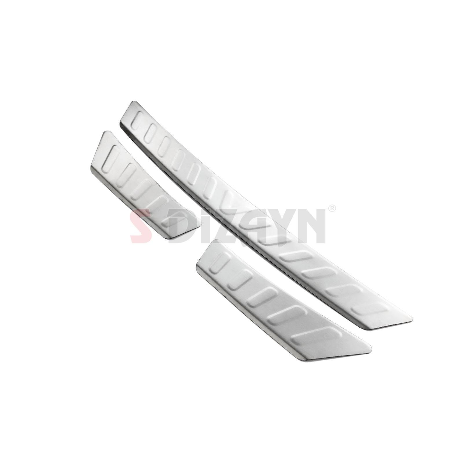 S-Dizayn VW Tiguan Krom Arka Tampon Eşiği 2007-2015