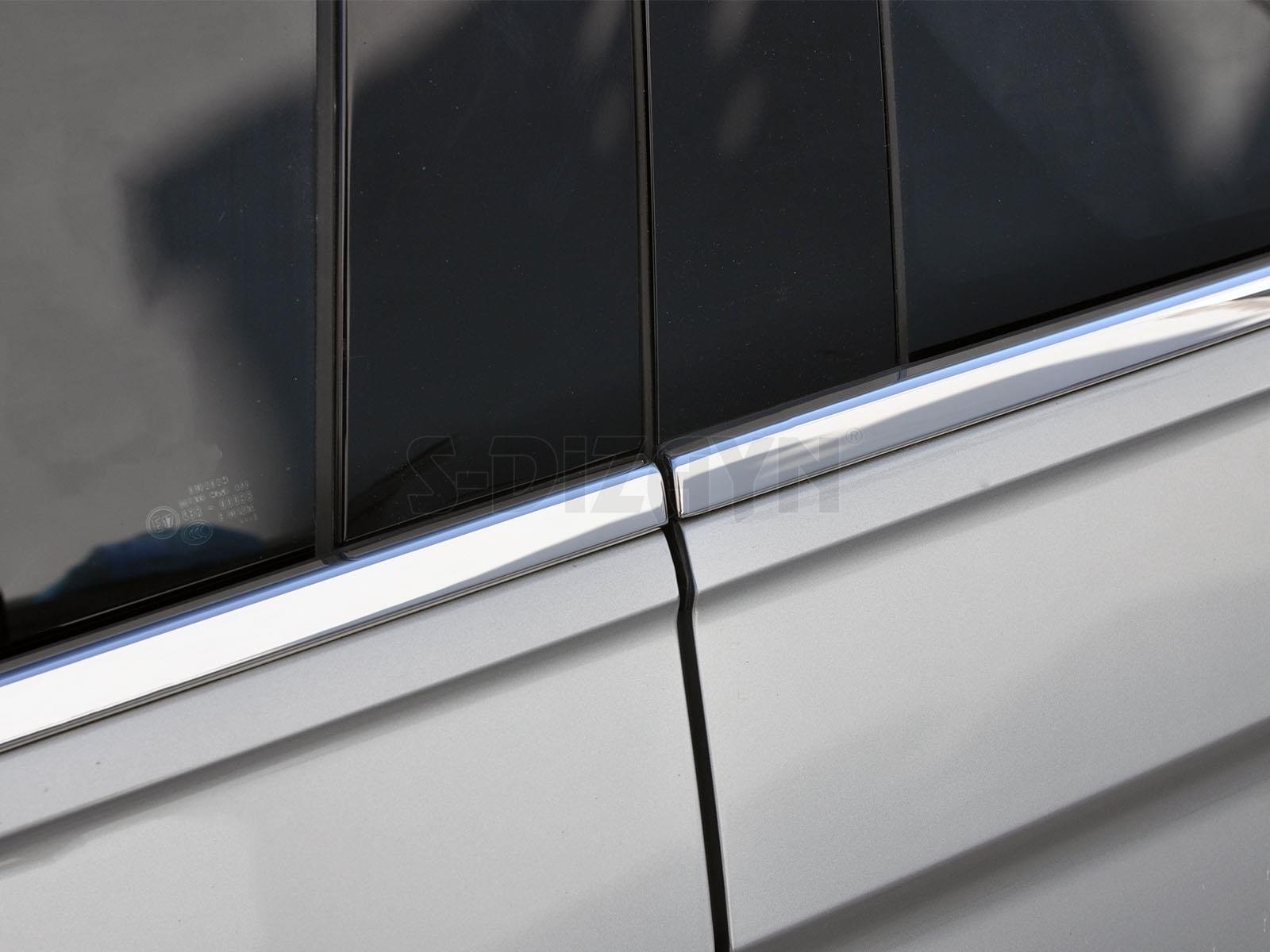 S-Dizayn VW Tiguan Krom Cam Çerçevesi 10 Prç. 2016-2024 A+ Kalite