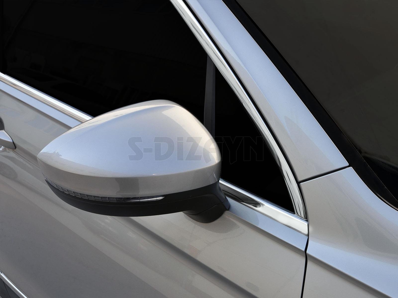 S-Dizayn VW Tiguan Krom Cam Çerçevesi 10 Prç. 2016-2024 A+ Kalite