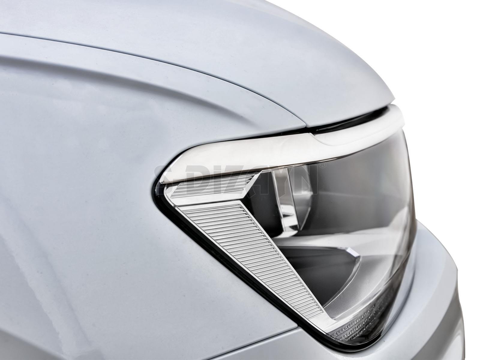 S-Dizayn VW Tiguan Krom Far Üst Çıtası 3 Prç. 2016-2020