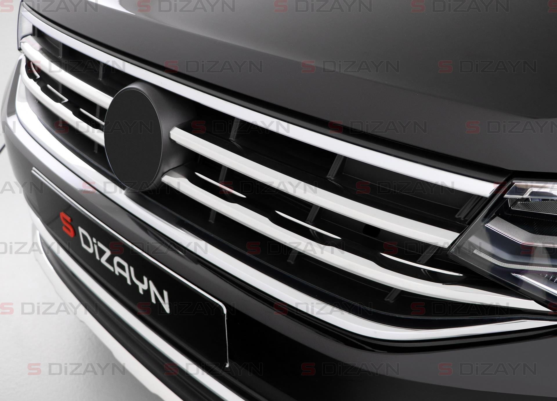 S-Dizayn VW Tiguan Krom Ön Panjur 4 Prç. 2020-2024