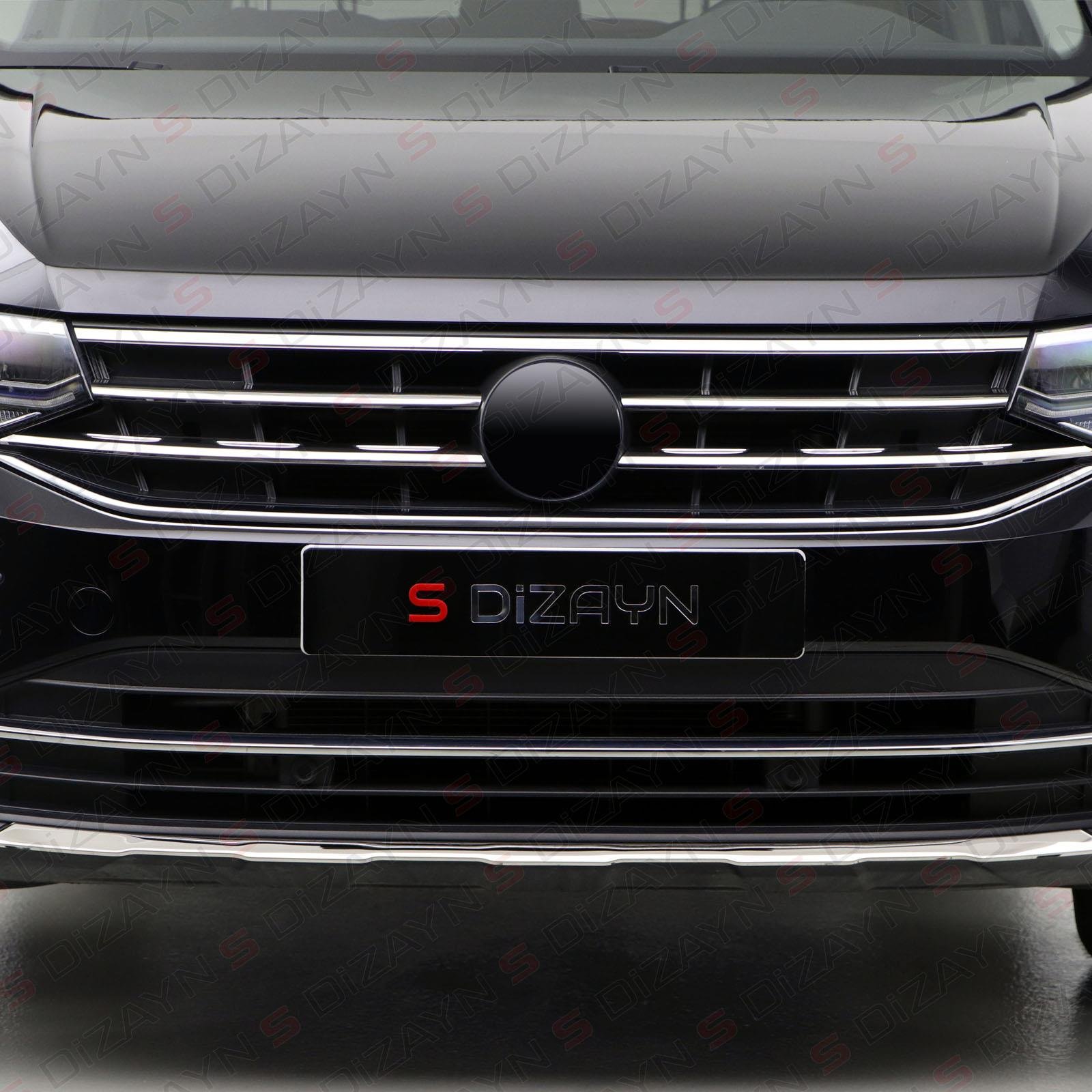 S-Dizayn VW Tiguan Krom Ön Panjur 4 Prç. 2020-2024