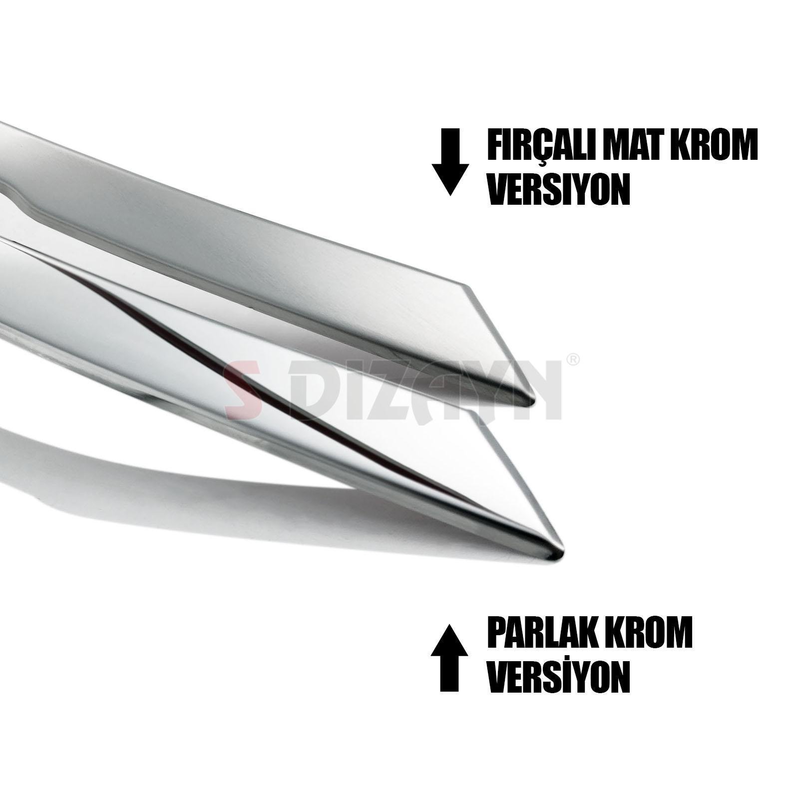 S-Dizayn VW Tiguan Krom Ön Tampon Çıtası 2020-2024 (Parlak Krom)