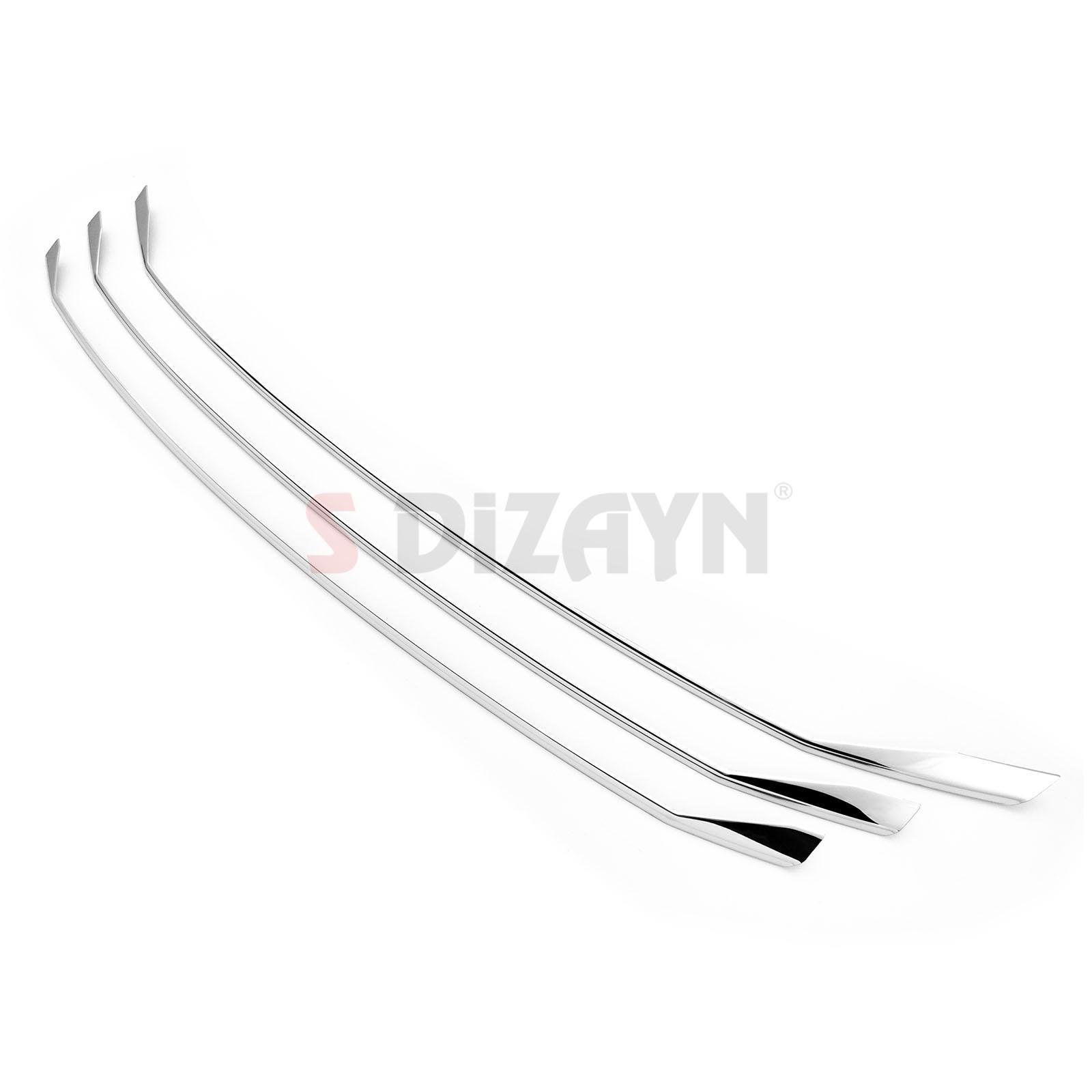 S-Dizayn VW Transporter T6.1 Krom Ön Panjur Alt Çıtası 3 Prç. 2020-2025