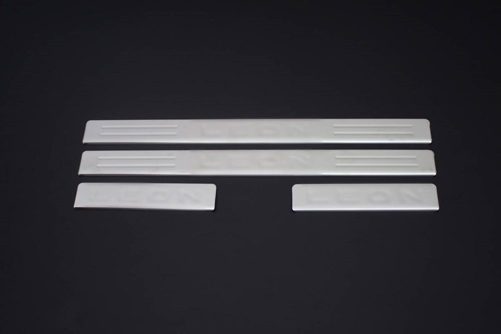 Seat Leon 5F Krom Kapı Eşiği 4 Parça 2012 ve Sonrası